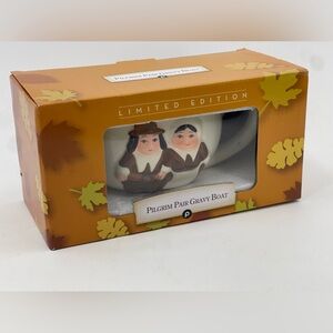 Publix 2024 Pilgrim Pair Thanksgiving Gravy Boat Collectible Ltd Edition New NIB